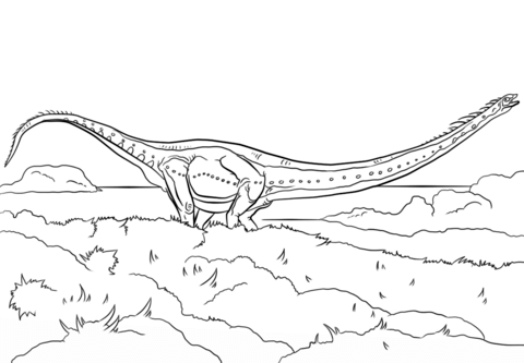 Jurassic Park Mamenchisaurus Coloring Page